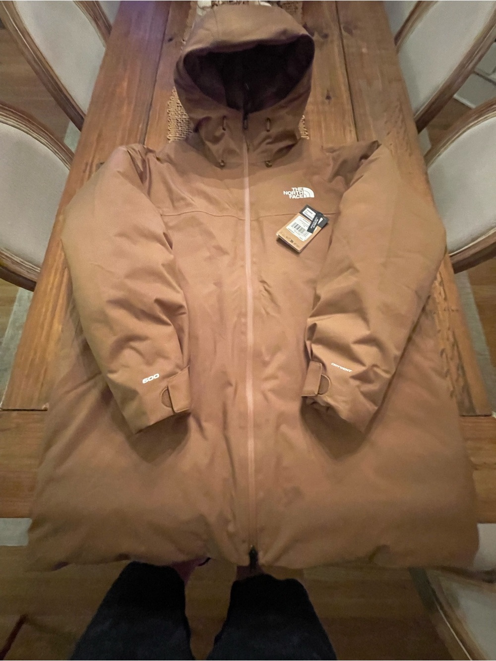 NORTH FACE MOUNTAIN RANGE 600 DRYVENT DOWN PARKA MENS XXL NWT PTP 30 HEM 34 NWT